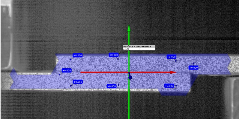 Lap joint specimen with DIC speckle pattern